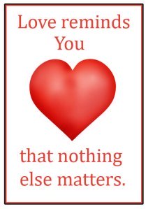 cute love sayings nothing else matters red heart text