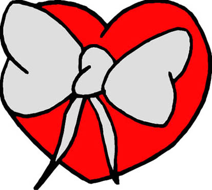 imagenes de amor red love heart bow tie