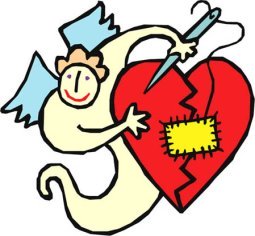 angel mending broken love heart