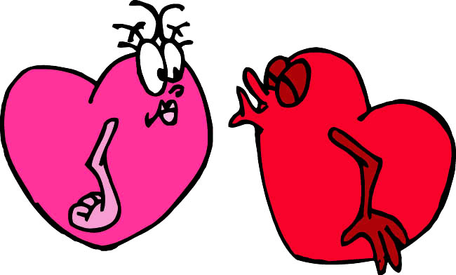 heart images silly hearts almost kissing