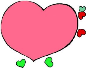 drawings of hearts pink love heart