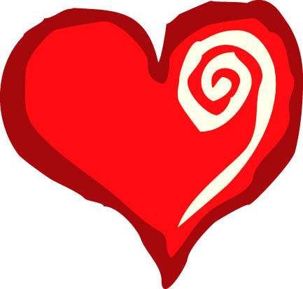 change symbol on red love heart