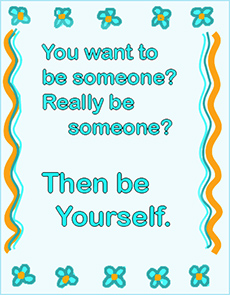 being yourself quote