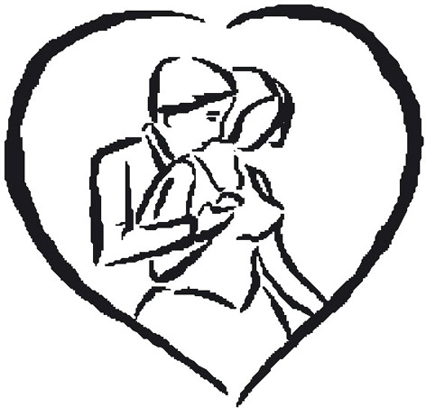 sketch lovers in heart