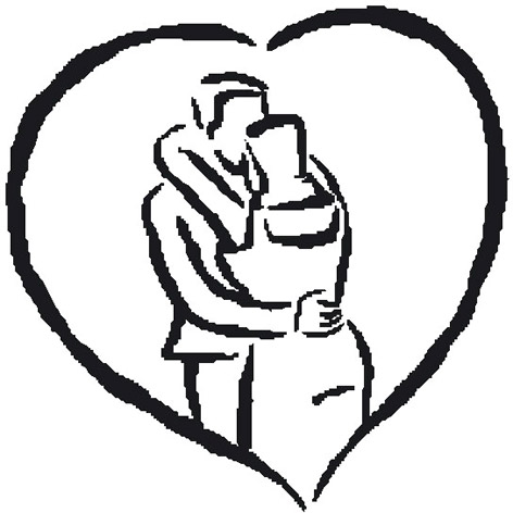 love heart drawings lovers kissing sketch