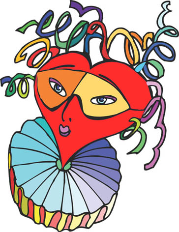 love heart drawings heartface girl