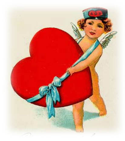 piccolo cupid big red love heart