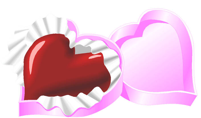 Valentine heart clipart present