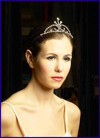 how woman think face of woman with tiara
